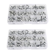 (LAWC) 230Pcs Steel Zerk Grease Nipple Fittings Assortment Kit Straight 90-Degree 45-Degree Angled(M