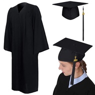 Graduation Gown Hat Tassel Scarf Set Celebratory Bachelor College Academic Unisex 2024