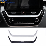 xuming ABS Matte/Carbon fiber For Toyota Corolla Cross SUV 2020 2021 accessories Car navigation strip cover trim frame Sticker Car styling