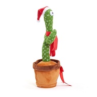 24 小时发货Christmas Cute Stuffed Flowerpot Twisting Dance Cactus Doll Talking Singing Music Dancing Cactus Plush Toys TRW4BJ