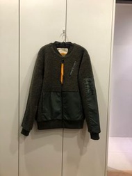 Timberland羊毛軍裝飛行夾克