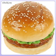 Artificial Realistic Hamburger Prop and Dish Fake Props Simulation Food for Display Toy
