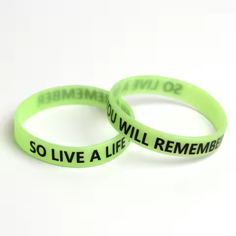 Choice So Live A Live You Will Remember Wristband Inspire Motivate Encouragement Silicone Bracelet A