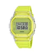 全新 卡西歐 G-SHOCK 限量 日本扭蛋系列 鮮豔色彩透明電子錶 DW-5600GL-9D 螢光黃 歡迎詢問