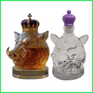 Whiskey Bottle Whiskey Wild Boar Glass Wine Bottle Decorative Alcohol Dispenser for Bourbon Brandy T