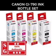 Canon Genuine Pixma Ink Bottle GI-790BK + GI-790C + GI-790M + GI-790Y GI 790BK GI 790C GI 790M GI 79
