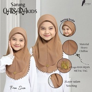 Tudung Sarung Budak 2 Layer Sulam Crosia