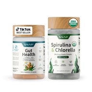 Gut Health Bundle - Snap Supplements - Gut Health + Spirulina & Chlorella - Natural Supplement Bundl