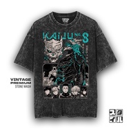 Caption'Style Kaiju Anime Shirt Number 8 IZUMO TECH Stonewash T-Shirt | Women's Oversized T-Shirt | 