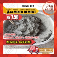 3KG 3IN1 Simen+Pasir+Plaster Campur / Ready Mix Cement