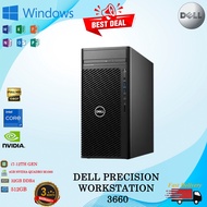 Dell Precision Workstation 3660 Intel Core i7-12TH Gen 32GB DDR5 Ram 512GB SSD 4GB Nvidia Quadro T10