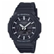 【G-SHOCK】八角形 GA-2100-1A1JF 碳纖核心防護 結構 顏色：黑色