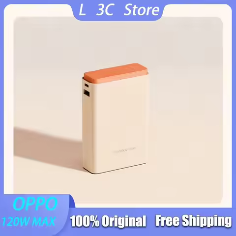New OPPO SUPERVOOC 120W Power Bank 15000mAh Large Capacity Fast Charging Power Bank Portable Mobile 