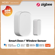 (2 PCS Delivered Within 3 Days)Moes Tuya ZigBee Smart Window Door Gate Sensor Detector Smart Home Se