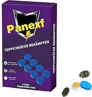 Pack of 8 Carpet Beetle Trap Carpet Beetle Fighting Paper Stickers for Toxin-Free Catching Crawling 