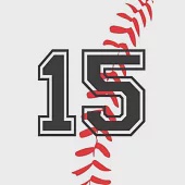 15 Journal: A Baseball Jersey Number #15 Fifteen Notebook For Writing And Notes: Great Personalized Gift For All Players, Coaches,