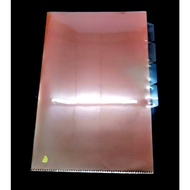 HOLDER FILE /SEMI TRANSPARENCY COLOUR / "L" SHAPE FILE F4