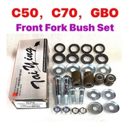 HONDA C70 FORK BUSH SET - FRONT (  ) // C50 C70 C75 GBO FRONT FORK BUSH SKRU SKREW SCREW SET LAMPU B