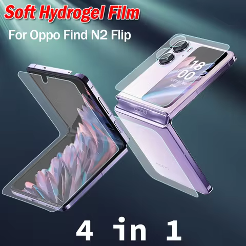 4in1 Front Back Hydrogel Film Lens Glass For Oppo Find N2 N3 Flip FindN2Flip FindN3Flip N2Flip N3Fli