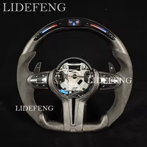 LED Carbon Fiber Steering Wheel Fit For BMW F01 F07 F10 F20 F21 F22 F23 F40 F44 F45 F30 F31 F32 F33 