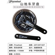 Prowheel Chainring 24T34T42T Tooth 21 24 27 Speed Chainring Wheel Mountain Bike Square Hole Crank