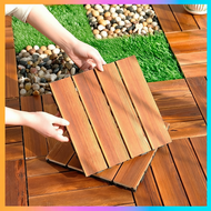 𝐃𝐈𝐘 Wood Floor Decking Interlocking Deck Floor Tiles Outdoor Garden Balcony Decoration Lantai Kayu P
