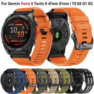 QuickFit 26mm 22mm Tactix8 Band For Garmin Tactix 8 Fenix 8 47mm 51mm Bracelet 7 7X 6 6X/Epix 2/Endu
