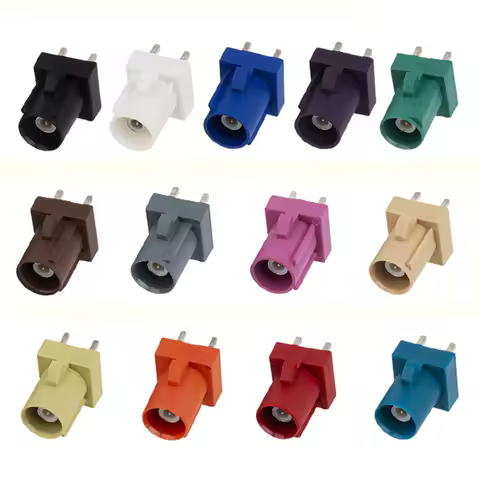 1pc Fakra Male Plug A/B/C/D/E/F/G/H/I/K/M/L/Z RF Coaxial Connectors Straight PCB Mount NEW Wholesale