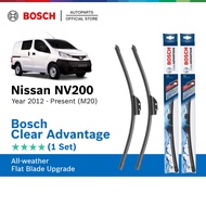 Bosch Clear Advantage U Hook Wiper Set for Nissan NV200 (BCA22"/BCA16")