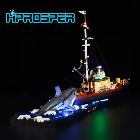 HPROSPER 5V LED Lighting (No Model) For LEGO 21350 Ideas Jaws Decorative Lamp Light Up your Building