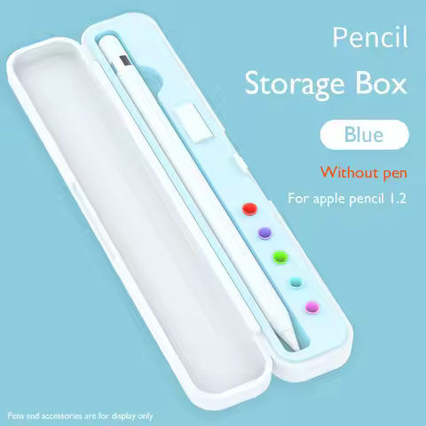 Pencil Storage Box Portable ABS Silicone Case Pencil Accessories Case Plastic Cover for Apple Pencil