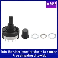 【ku3066】3P4T 3 Pole 4 Position Single  Band  Rotary Switch w Knob