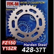 Yamaha Y15ZR /Y15 / FZ150 RKM Harden Steel Rear Sprocket / Spoket 428 - 37T