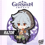 GANTUNGAN Genshin Impact Razor Keychain / Genshin Impact Razor Keychain