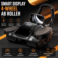 4-Wheel Abs Roller | Abs Trainer with phone holder | Ab Roller Wheel | Abs Exercise Equipment | Abdo