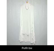 Jilbab French Khimar Jumbo Bandana U Shape Oval Crinkle Airflow Premium GAZALA HIJAB