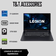 LENOVO LEGION 5i Gen6 17 I7-11800H 16GB 1TB RTX3060 17.3" FHD 144HZ GAMING LAPTOP