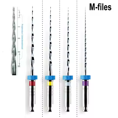 Dental Instrument M files Endo Rotary Endodontic Files 25mm Dental Endo Motor Files Instrument M-two