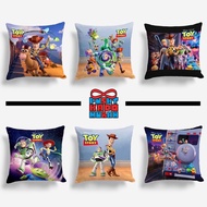Toy Story Woody Buzz Lightyear Jessie Bullseye Rex Printed Sofa Cushion 40x40 cm - Gift Center
