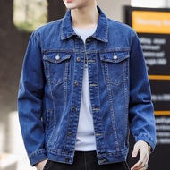 gyhuju 5⭐️hot sell out Men Denim Jeans Jacket Cowboy Male Jaket Lelaki Outerwear