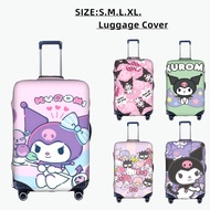 Sanrio Kuromi  Luggage Cover Washable Suitcase Protector Anti-scratch Suitcase cover Fits 18-32 Inch
