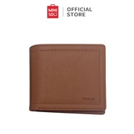 Miniso Dompet Pria Men’s Wallet Horizonta Kulit PU 8 Card Slots dan 1 Banknote Slot Lembut Saat Dise