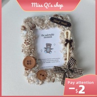 [Penghantaran 24 Jam] Pemegang Kad Selesai Garis Campuran Tangan Asli Tiramisu/Pemegang Kad Foto Gay