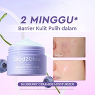 Glad2Glow Blueberry 5% Ceramide Moisturizer Skin Barrier Repair Facial Moisturizer 30g XX322