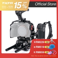 TILTA Camera Cage Pro Kit Compact Top Handle Side Power Handle w/Run/Stop & Cable HDMI Clamp & Cable