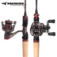 KastKing Valiant Eagle II Finesse System Baitcasting Reel And Rod / Spinning Reel And Rod One Set Fishing Reel Rod Combo