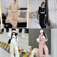 Winter home wear set, extremely hot high-neck zip-up thick set X87