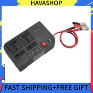 Havashop Car Power Inverter  Multi Protection Universal Modified Sine Wave 12V To 220‑240V Voltage Converter for DVD Players TVs