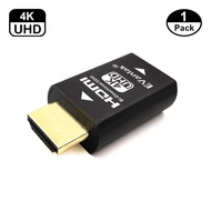 EVanlak Hdmi Edid Emulator Passthrough 3rd Generrtion Premium Aluminum Eliminated Emulator Adapter Applicable with ps5 game outp