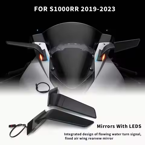 For BMW S1000 RR S 1000 RR S1000RR s1000rr 2019-2023 Wind Wing Motorcycles Adjustable Rotating Rearv